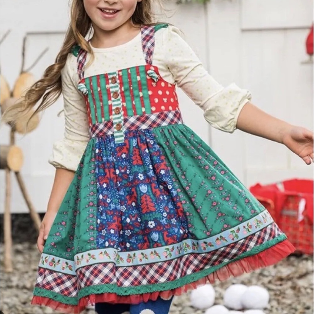 ✨SALE✨ Matilda Jane HOLLY DAYS Dress! Hard to Find! Size 4. Like new!